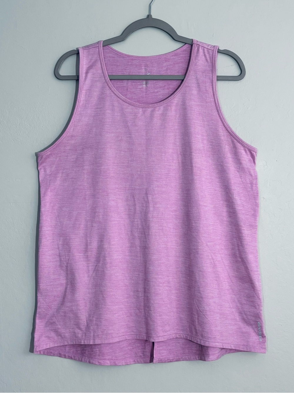 Head pink tennis tie-back tank XL